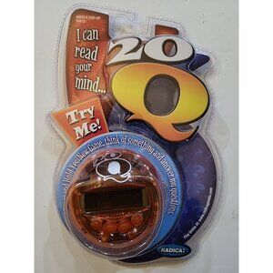 Radica 20Q Orange Electronic Handheld Game Twenty Questions NEW NIP